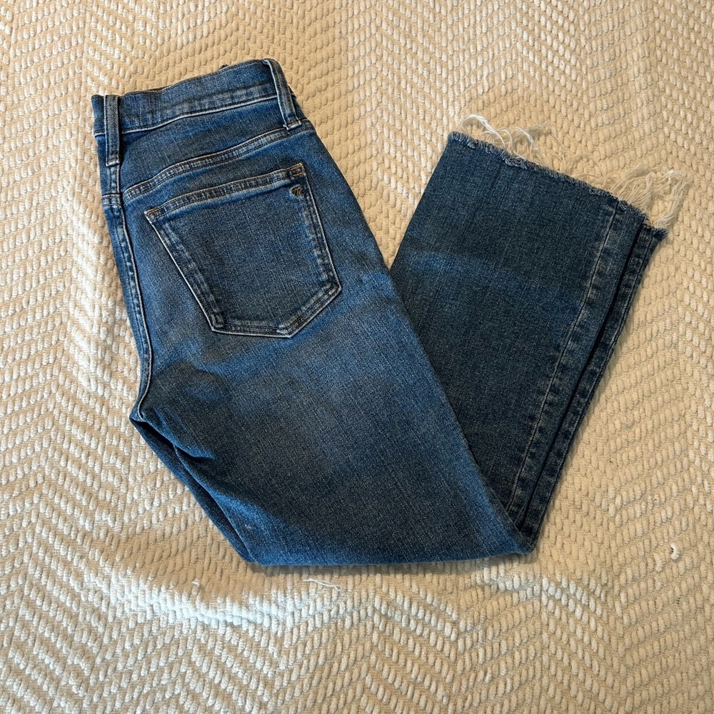 Madewell Mid Rise Kick Out Crop
